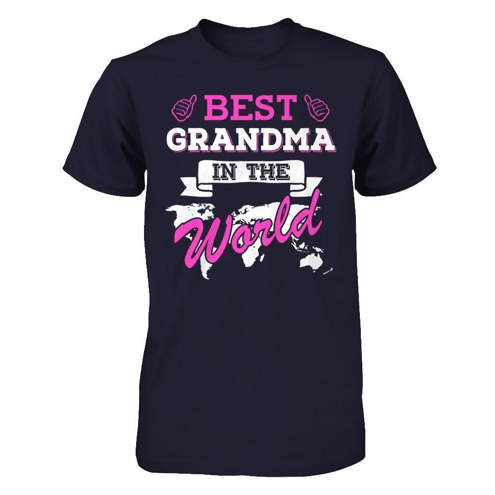 Best Grandma In The World-T-Shirt & Hoodie-Premium T-Shirt-Midnight Navy