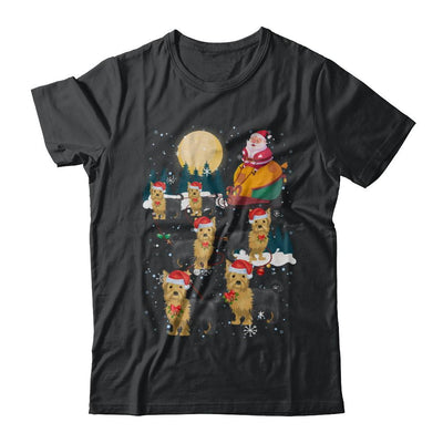 Dog Reindeer Yorkie Christmas Gift-T-Shirt & Sweatshirt-Classic T-Shirt-Black