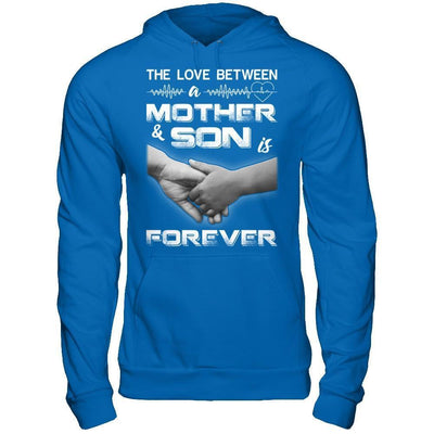 The Love Between A Mother And Son Is Forever-T-Shirt & Hoodie-Pullover Hoodie-Royal