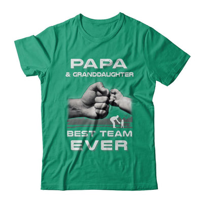 Papa And Granddaughter Best Team Ever Fathers Day-T-Shirt & Hoodie-Classic T-Shirt-Kelly Green