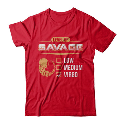 Level Of Savage Virgo-T-Shirt & Hoodie-Premium T-Shirt-Red