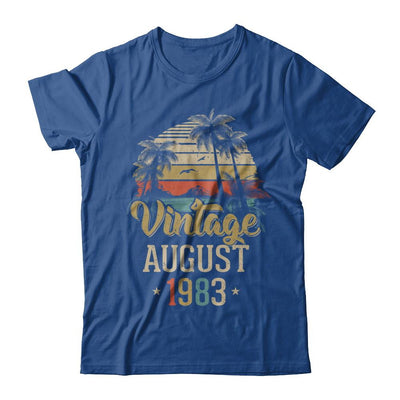 Retro Classic Vintage August 1983 38th Birthday Gift-T-Shirt & Hoodie-Classic T-Shirt-Royal