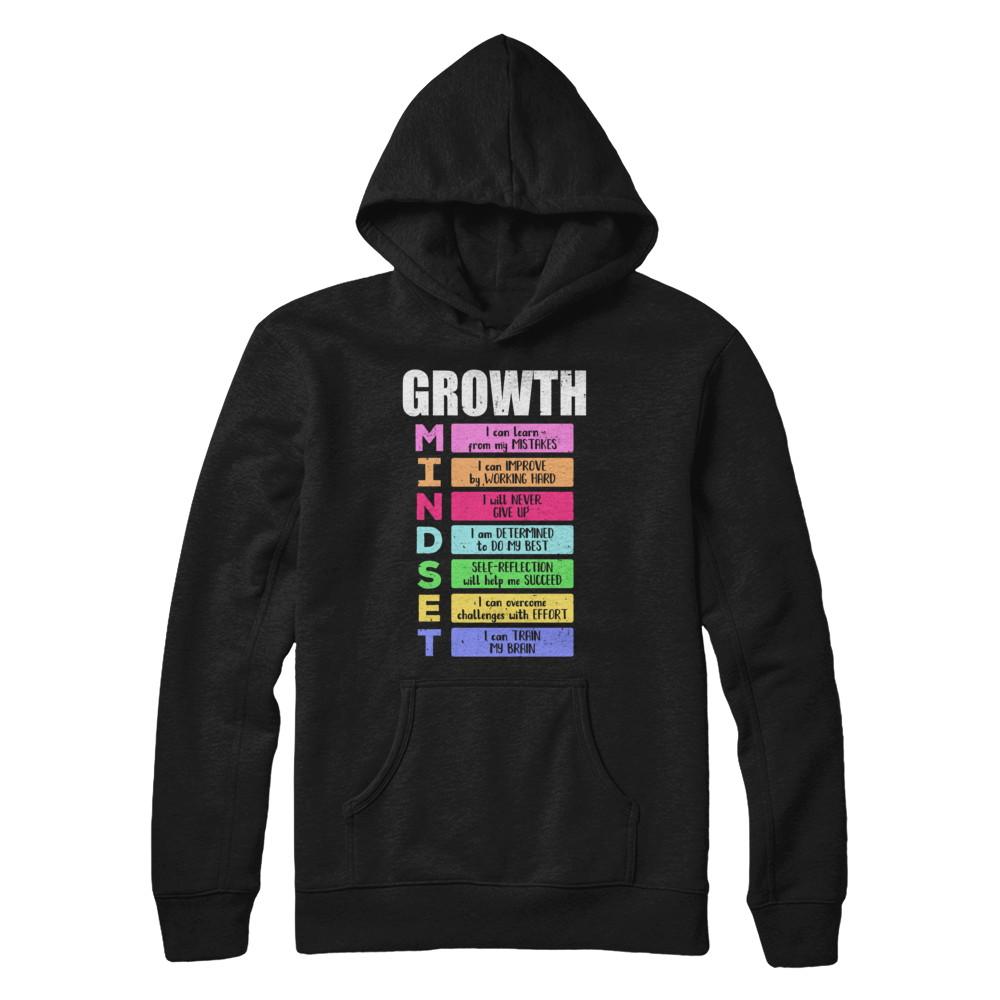 Growth Mindset-T-Shirt & Hoodie-Pullover Hoodie-Black