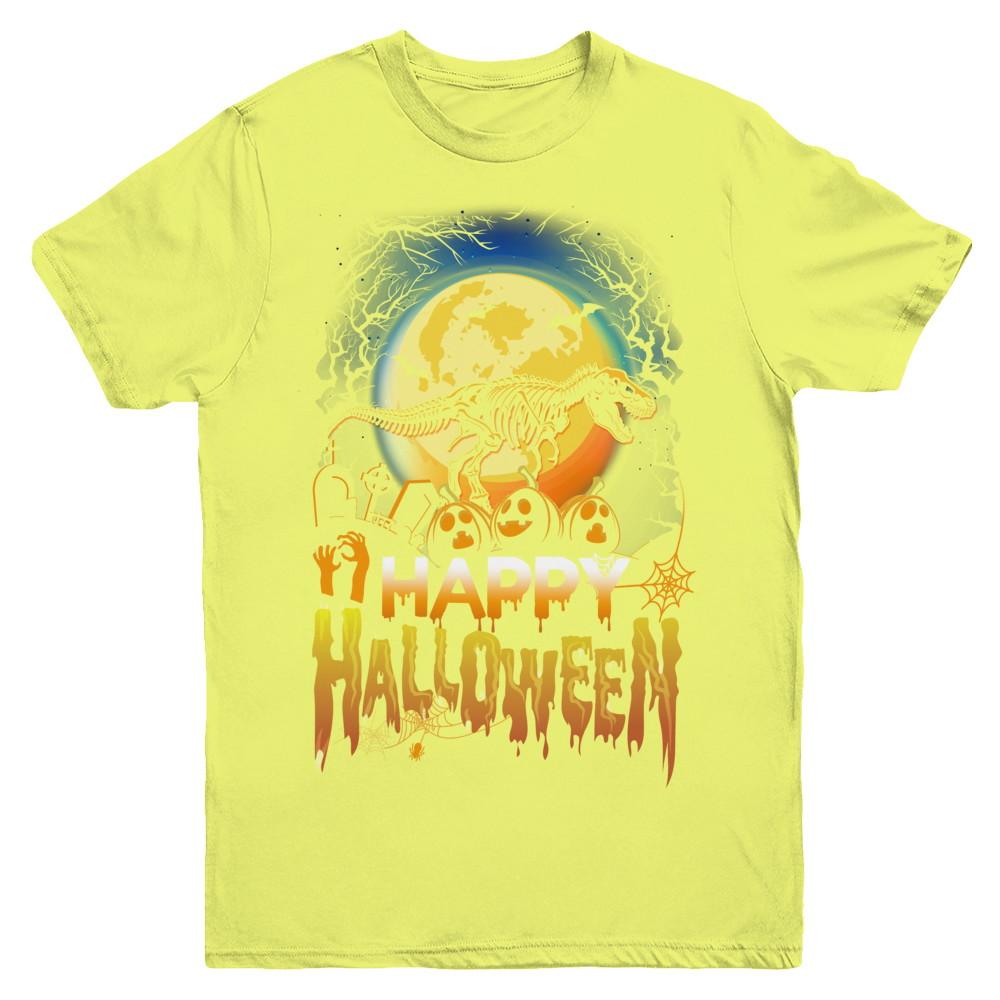Saurus T Rex Dinosaur Halloween Youth-Youth Shirt-Youth T-Shirt-Daisy