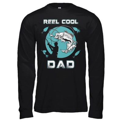 Reel Cool Dad-T-Shirt & Hoodie-Long Sleeve T-Shirt-Black