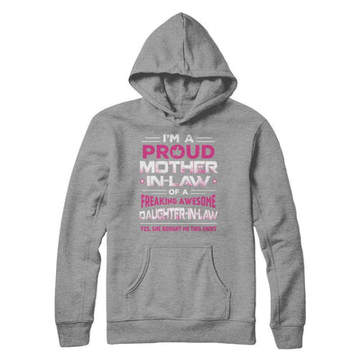 Proud Mother-In-Law Freaking Awesome Daughter-In-Law-T-Shirt & Hoodie-Pullover Hoodie-Sport Grey