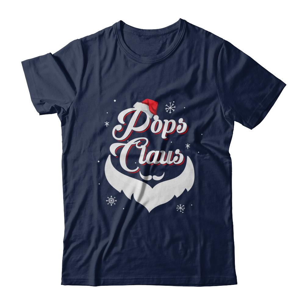 Santa Beard Matching Christmas Pajamas Pops Claus-T-Shirt & Sweatshirt-Classic T-Shirt-Navy