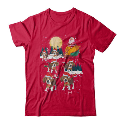 Dog Reindeer Beagle Christmas Gift-T-Shirt & Sweatshirt-Classic T-Shirt-Red