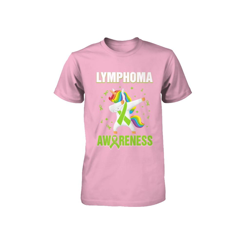 Inspirational Lymphoma Awareness Unicorn Support Youth-Youth Shirt-Toddler T-Shirt-Pink