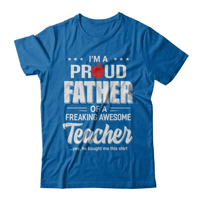 I'm A Proud Father From Awesome Teacher Son Dad-T-Shirt & Hoodie-Classic T-Shirt-Royal