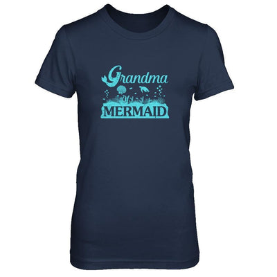 Grandma Mermaid-T-Shirt & Tank Top-Women's T-Shirt-Navy