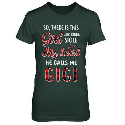 This Girl Who Kinda Stole My Heart He Calls Me Gigi-T-Shirt & Hoodie-Women's T-Shirt-Forest Green