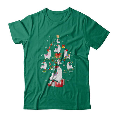 Llama Christmas Tree Decor Xmas Gift-T-Shirt & Sweatshirt-Classic T-Shirt-Kelly Green