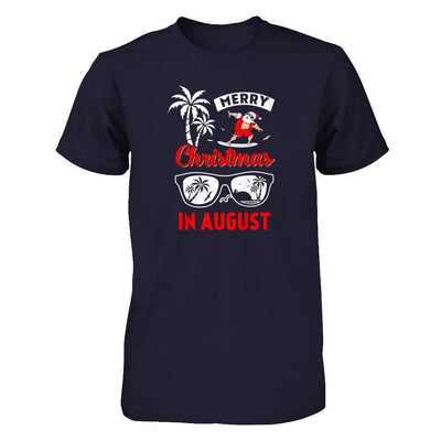 Merry Christmas In August-T-Shirt & Tank Top-Premium T-Shirt-Midnight Navy