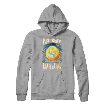 Namaste Witches Yoga Halloween-T-Shirt & Hoodie-Pullover Hoodie-Light Steel