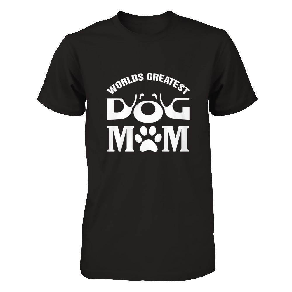 Worlds Greatest Dog Mom-T-Shirt & Hoodie-Premium T-Shirt-Black