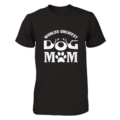 Worlds Greatest Dog Mom-T-Shirt & Hoodie-Premium T-Shirt-Black