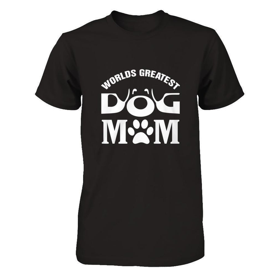 Worlds Greatest Dog Mom-T-Shirt & Hoodie-Premium T-Shirt-Black