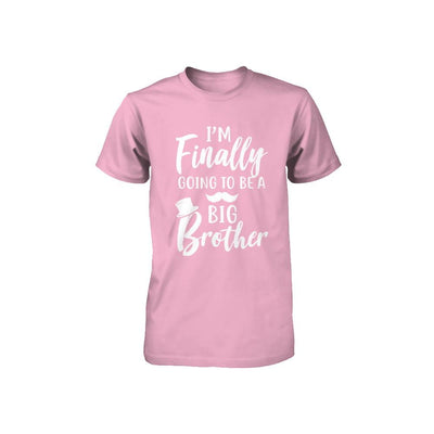 Cute I Am Finally Going To Be A Big Brother Youth-Youth Shirt-Toddler T-Shirt-Pink