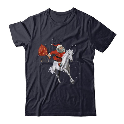 Horse Christmas Santa Rider-T-Shirt & Sweatshirt-Premium T-Shirt-Midnight Navy