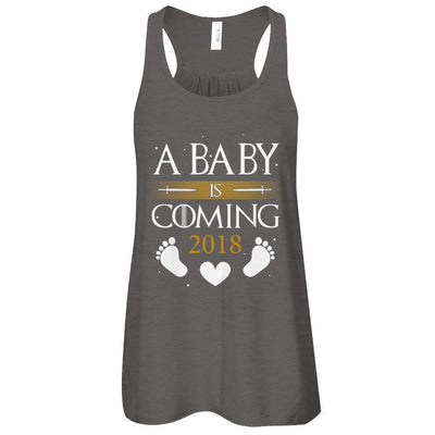 A Baby Is Coming 2018 Pregnancy Announcement-T-Shirt & Tank Top-