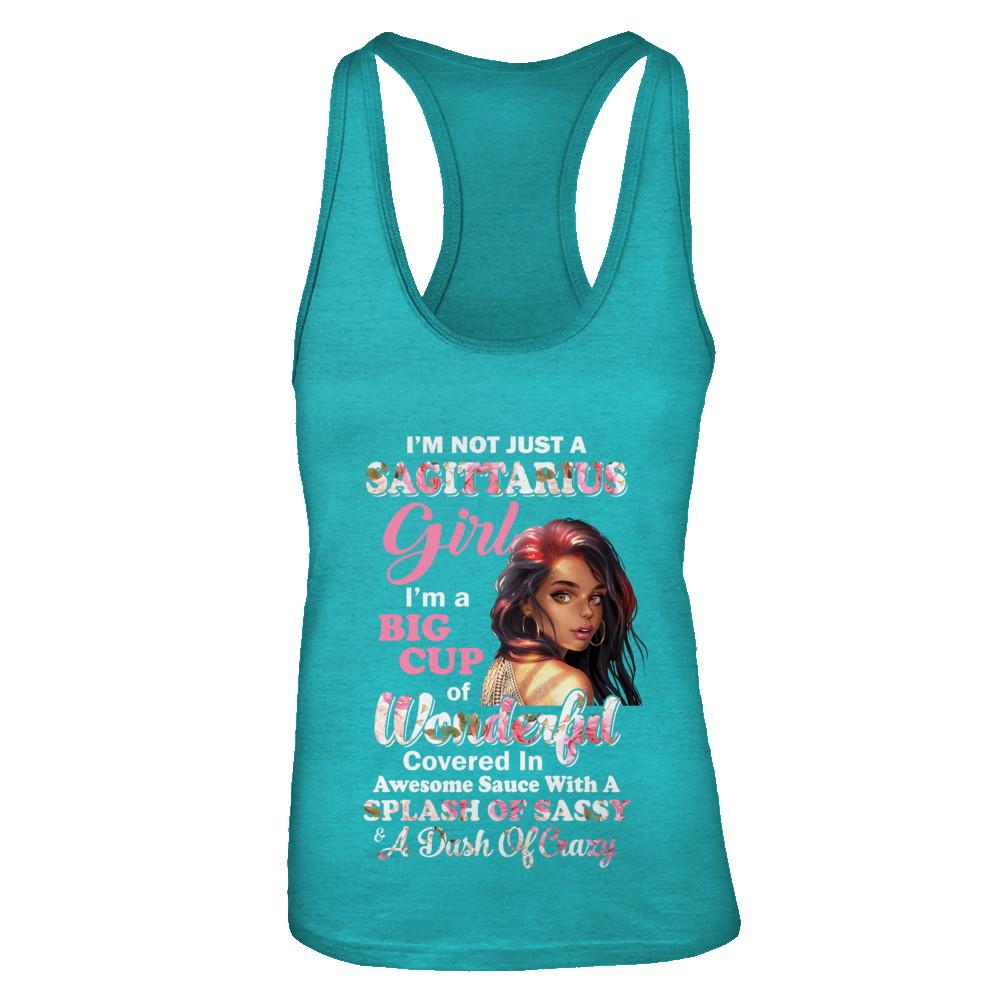 I'm Not Just A Sagittarius Girl November December Birthday Gifts-T-Shirt & Tank Top-Women's Ideal Racerback Tank-Tahiti Blue