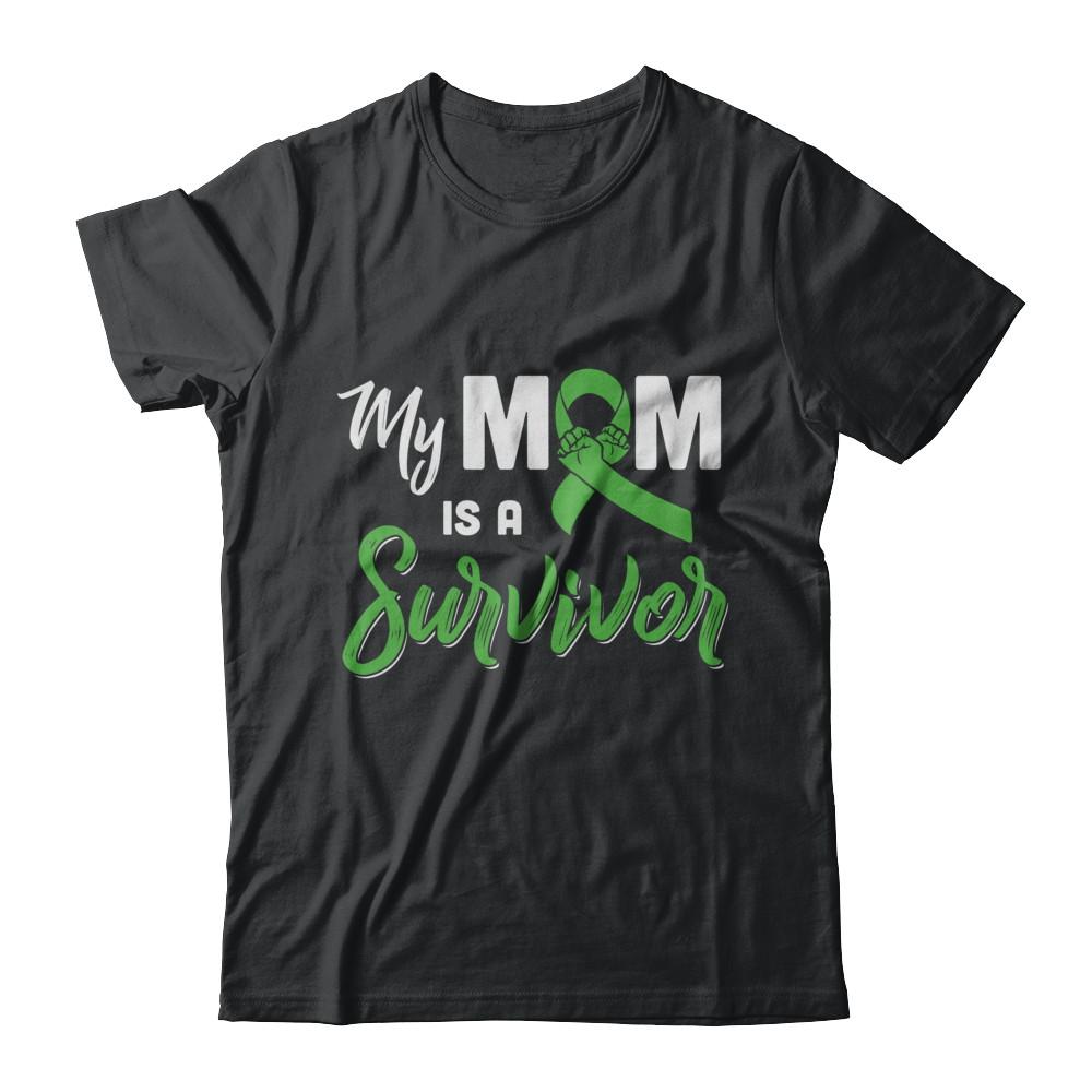 My Mom Is A Survivor Lymphoma Son Daughter-T-Shirt & Hoodie-Classic T-Shirt-Black