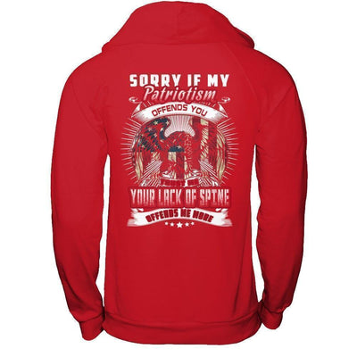 Sorry If My Patriotism Offends You Trust Me-T-Shirt & Hoodie-Pullover Hoodie-Red