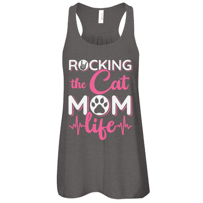 Rocking The Cat Mom Life-T-Shirt & Tank Top-