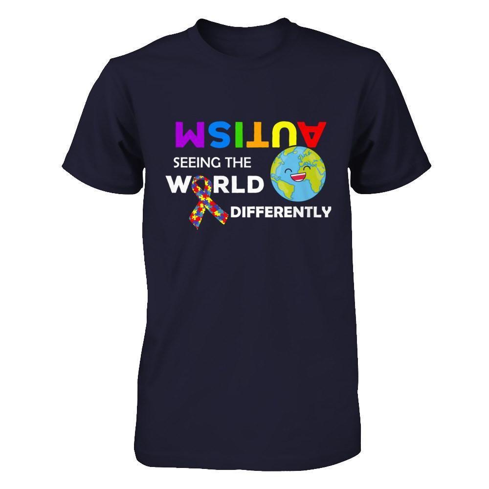 Autism Seeing The World Differently-T-Shirt & Hoodie-Premium T-Shirt-Midnight Navy