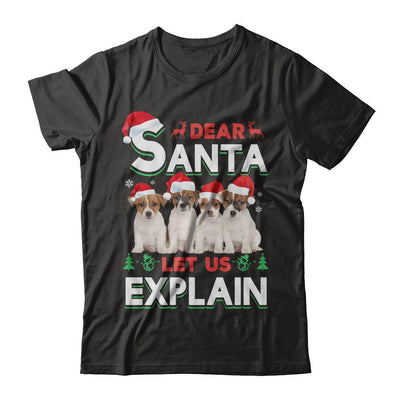 Dear Santa Funny Beagle Puppies Christmas Gift-T-Shirt & Hoodie-Premium T-Shirt-Black