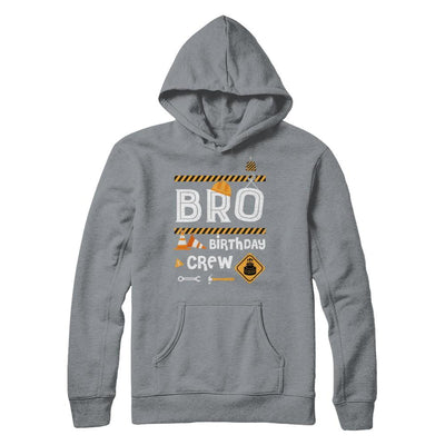 Brother Birthday Crew Construction Birthday Party Gift-T-Shirt & Hoodie-Pullover Hoodie-Light Steel
