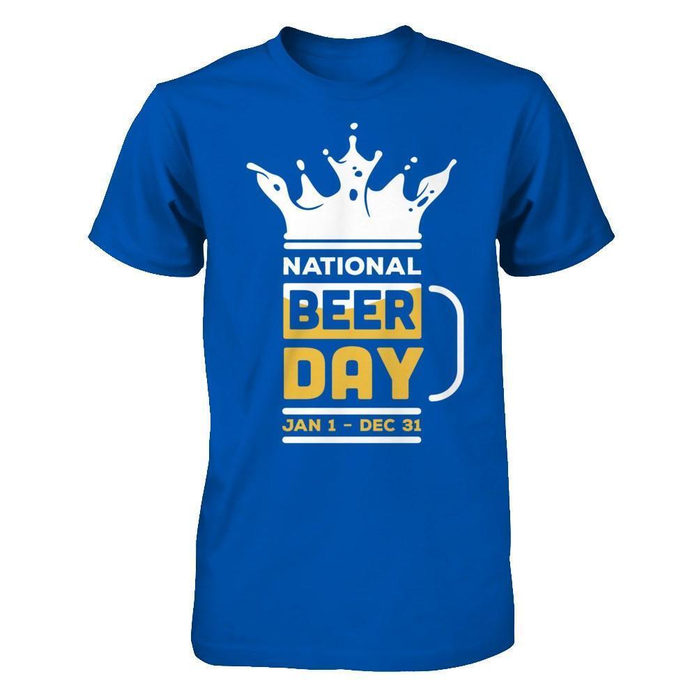 National Beer Day Jan 1 Dec 31-T-Shirt & Hoodie-Premium T-Shirt-Royal