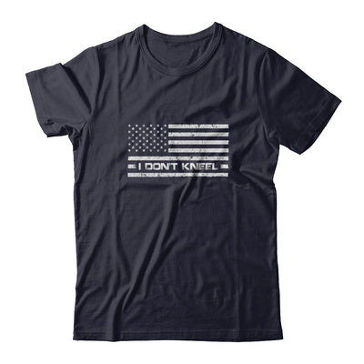 I Don't Kneel Us Flag-T-Shirt & Tank Top-Premium T-Shirt-Midnight Navy