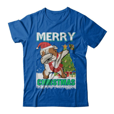 Cute Bulldog Claus Merry Christmas Ugly Sweater-T-Shirt & Sweatshirt-Premium T-Shirt-Royal