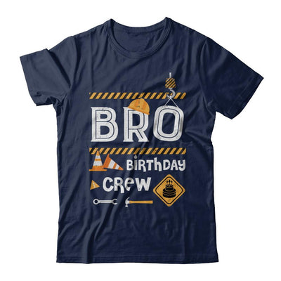 Brother Birthday Crew Construction Birthday Party Gift-T-Shirt & Hoodie-Classic T-Shirt-Navy