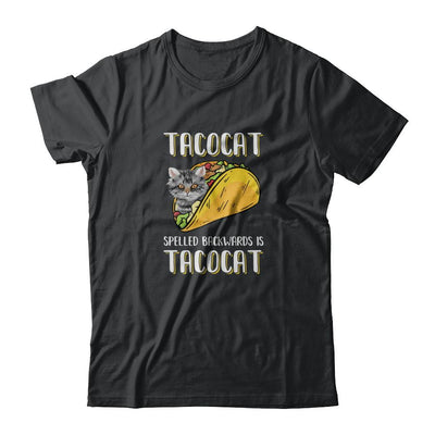 Tacocat Spelled Backwards Is Tacocat Tacos Cat-T-Shirt & Tank Top-Classic T-Shirt-Black
