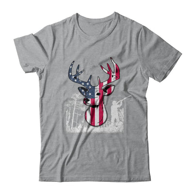 American Flag Hunting Dear Vintage 4Th July Gifts-T-Shirt & Hoodie-Classic T-Shirt-Sport Grey