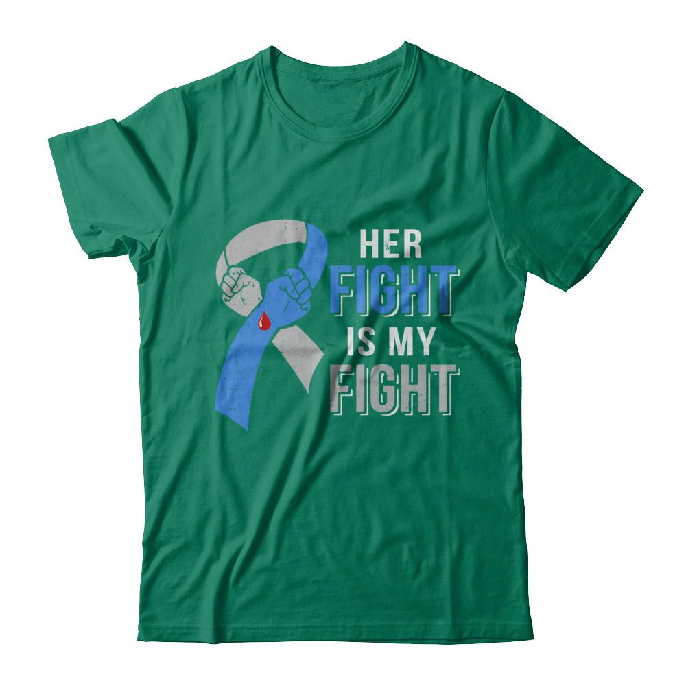 Her Fight Is My Fight Diabetes Awareness-T-Shirt & Hoodie-Classic T-Shirt-Kelly Green