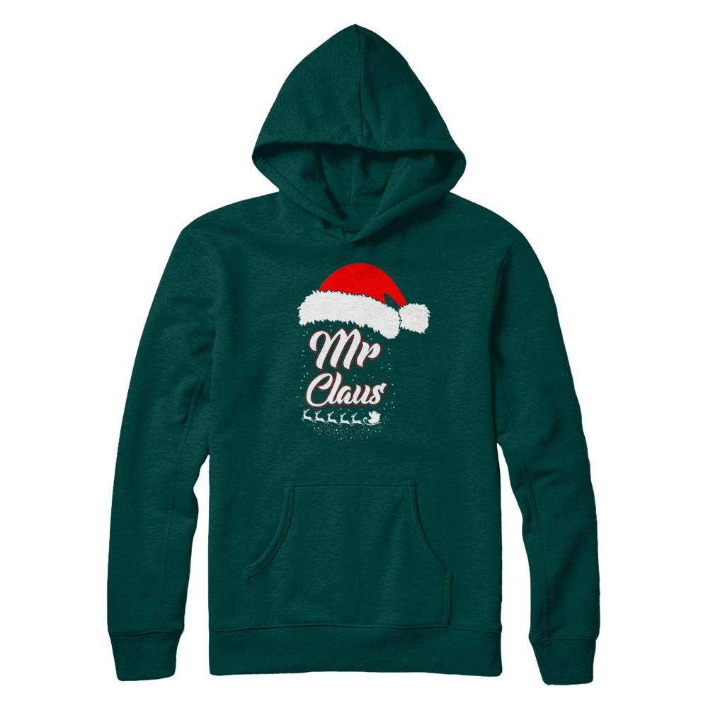 Mr. Claus Santa Matching Family Christmas Gift-T-Shirt & Sweatshirt-Pullover Hoodie-Deep Forest