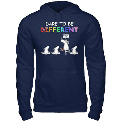 Rainbow Dare To Be Different-T-Shirt & Hoodie-Pullover Hoodie-Navy