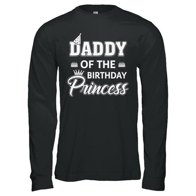 Daddy Of The Birthday Princess Fathers Day-T-Shirt & Hoodie-Long Sleeve T-Shirt-Black