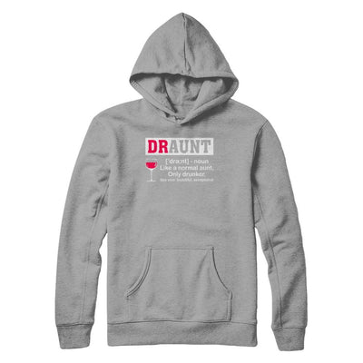 Funny Drunk Aunt Definition Drink Wine Lover-T-Shirt & Hoodie-Pullover Hoodie-Light Steel