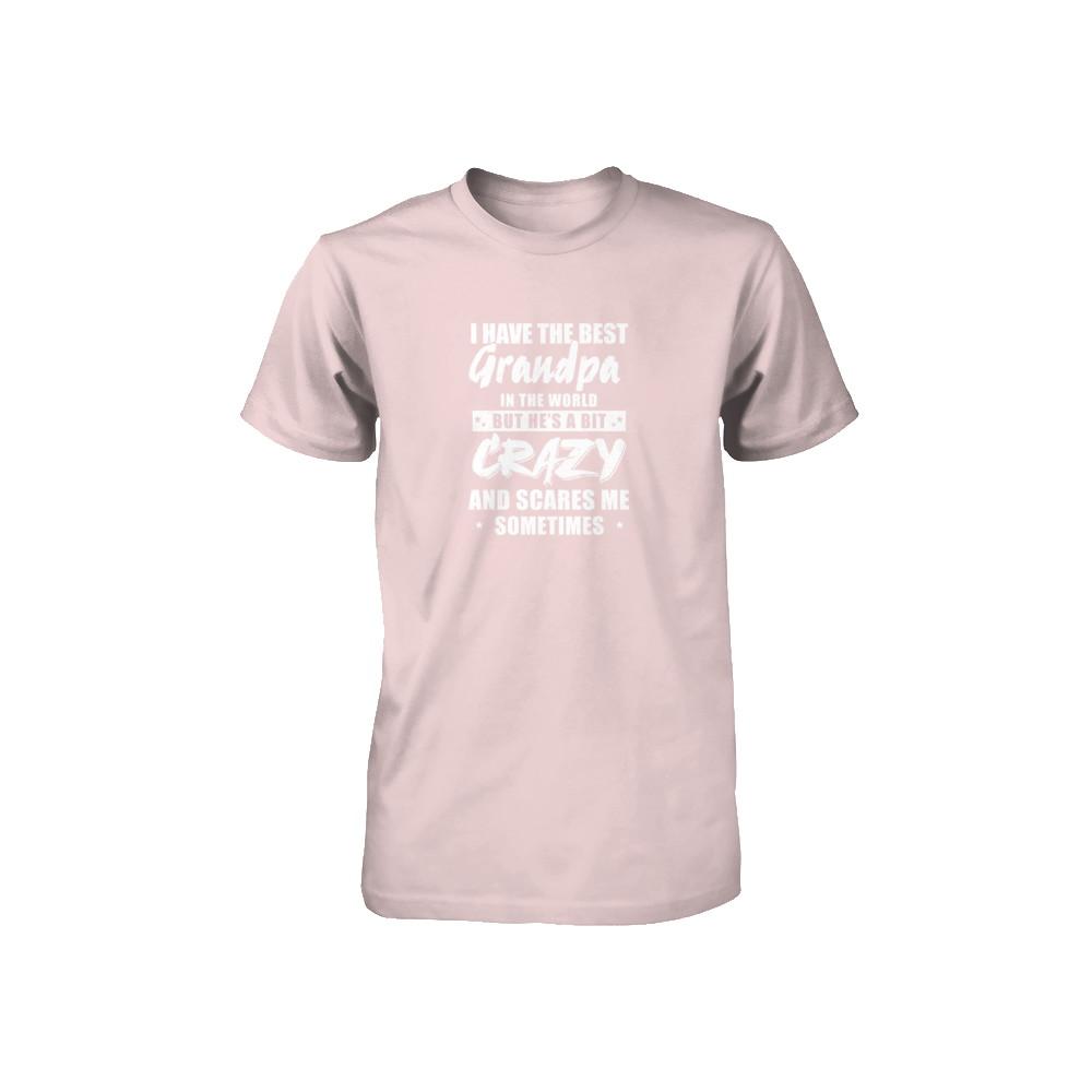 I Have The Best Grandpa In The World Kids Youth-Youth Shirt-