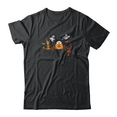 Funny Nurse Nursing Stethoscope Pumpkin Halloween-T-Shirt & Tank Top-Classic T-Shirt-Black