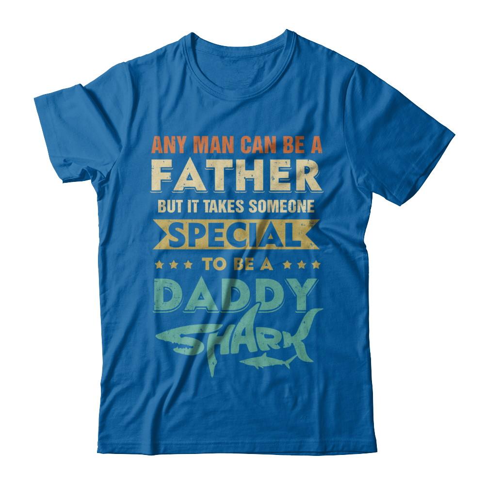 Vintage Someone Special To Be A Daddy Shark Fathers Day-T-Shirt & Hoodie-Classic T-Shirt-Royal