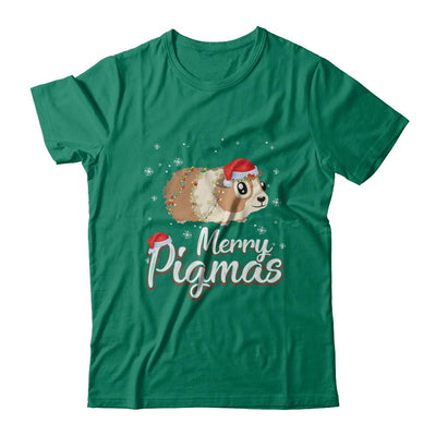 Merry Pigmas Funny Guinea Pig Santa Hat Christmas Gift-T-Shirt & Sweatshirt-Classic T-Shirt-Kelly Green