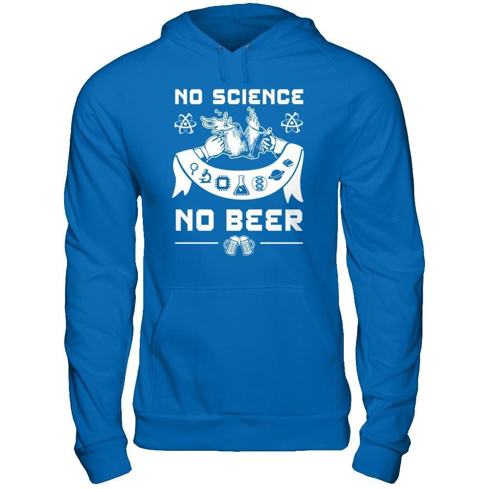 No Science No Beer March For Science-T-Shirt & Hoodie-Pullover Hoodie-Royal