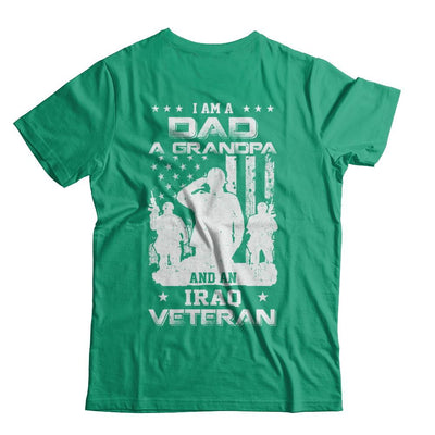 I'm A Dad A Grandpa And An Iraq Veteran-T-Shirt & Hoodie-Classic T-Shirt-Kelly Green