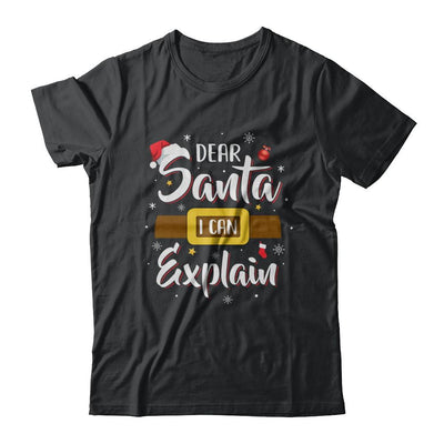 Dear Santa I Can Explain Funny Christmas Gifts-T-Shirt & Sweatshirt-Classic T-Shirt-Black